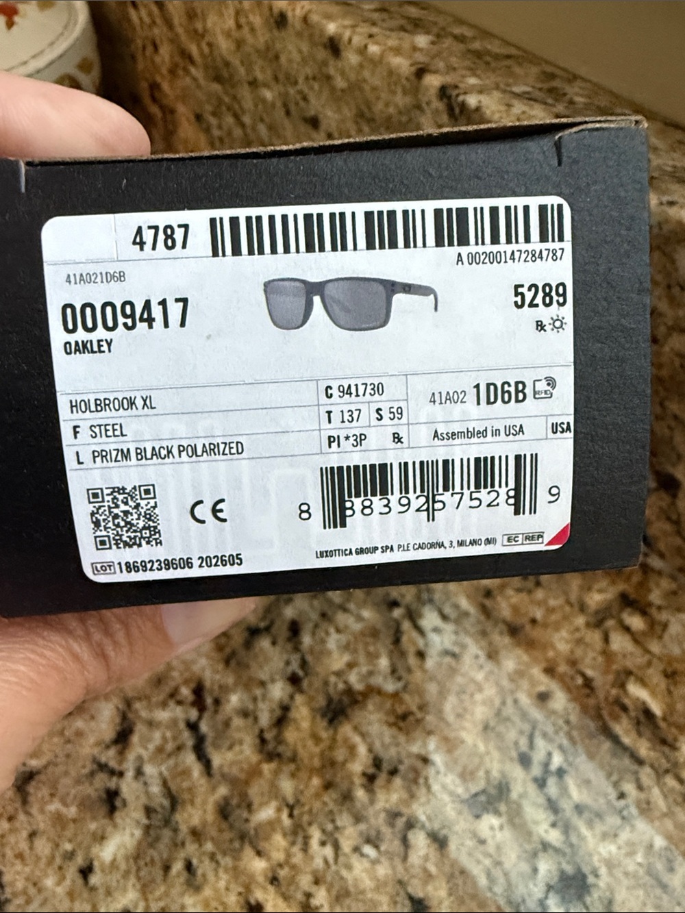Oakley Holbrook XL Steel Frame with Prizm Black Lenses. BNIB!